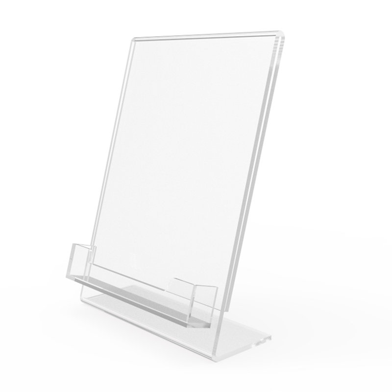 FixtureDisplays Lucite Slanted Sign Holder Wayfair